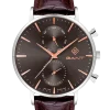 Clearance Park Hill Day-Date II Grey/Brown Klockor