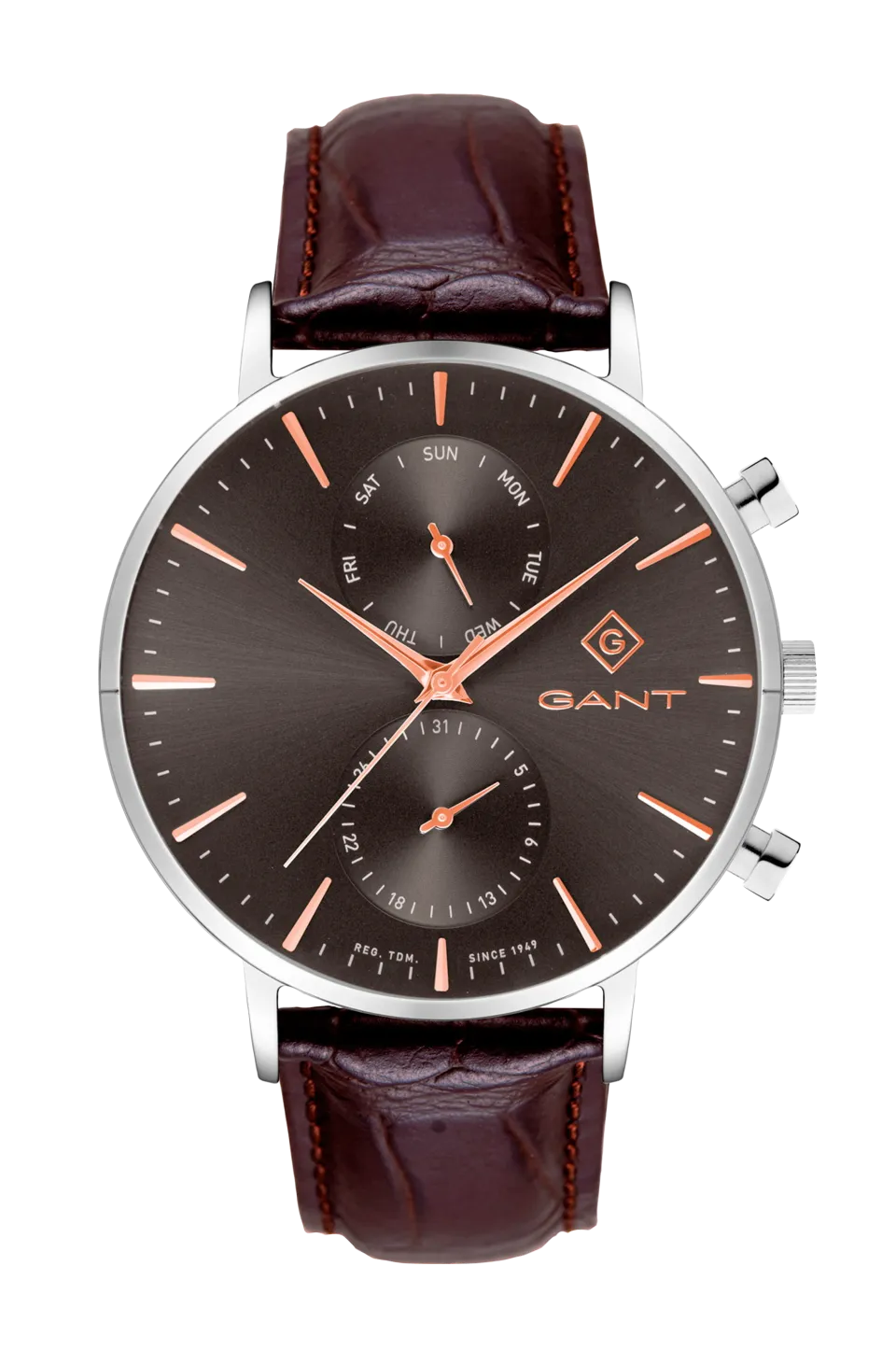 Clearance Park Hill Day-Date II Grey/Brown Klockor