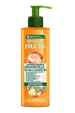Garnier Skönhet|Hår > Fructis Damage Eraser Keratin Filler 10-I-1 Leave-In For Damaged Hair 400 Ml