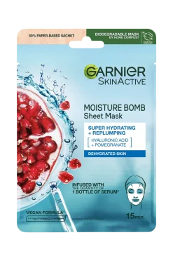 Garnier Skönhet|Ansiktsvård > Skinactive Moisture Bomb Super Hydrating & Replumping Sheet Mask For Dehydrated Skin