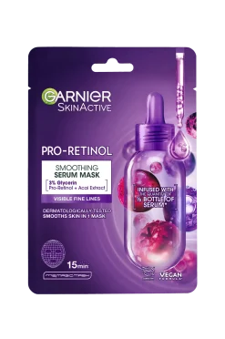 Garnier Skönhet|Ansiktsvård > Skinactive Pro-Retinol Smoothing Serum Sheet Mask For All Skin Types