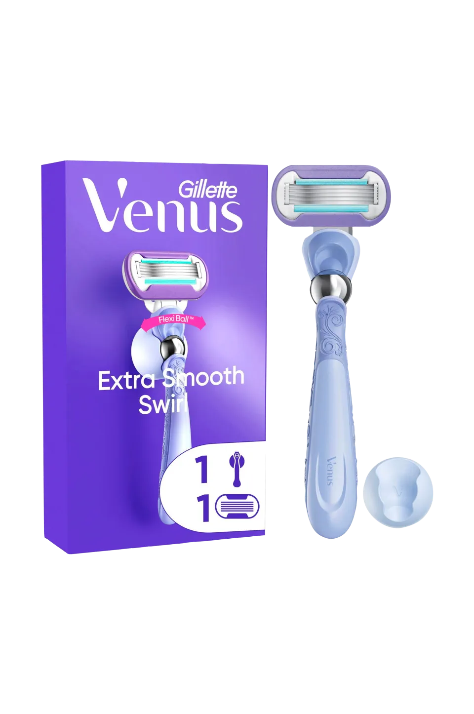 Gillette Hårborttagning > Rakhyvel Extra Smooth Swirl + 1 rakblad