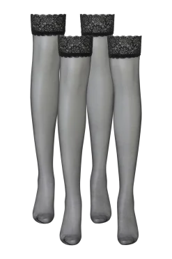 Hunkemöller Strumpbyxor > Stay-up SU 15 den Lace 2-pack
