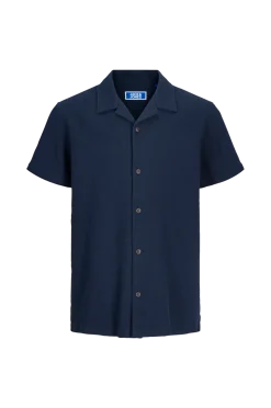 New Junior Skjorta jjGlobal Waffle Resort Shirt SS Jnr Skjortor