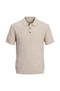 Clearance Pikétröja jjeEi Knit Cabe Poo N Pikéer