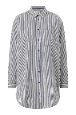 KAFFE Tunikor > Långskjorta kaNaya Striped Shirt Tunic