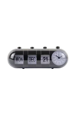 Discount Alarm Klocka Retro Tube Calendar Flip Väggklockor