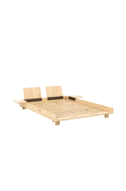 Hot Social Säng W. 2 Pcs Back Rests And 2 Pcs Side Tables Sängar & Madrasser