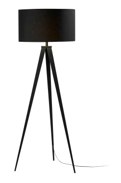 Kave Home Golvlampor > UZAGI golvlampa av metall och lampskärm