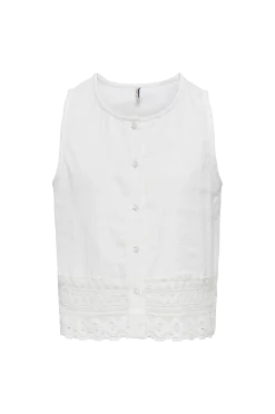 Outlet Blus kogLucy SL Emb Top Wvn Blusar