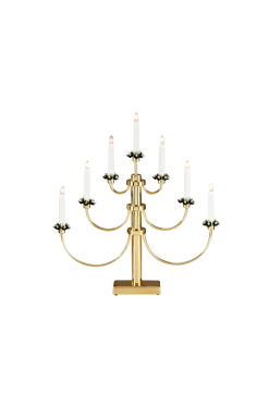 Sale Elljusstake 7 lj metal 54cm Julbelysning