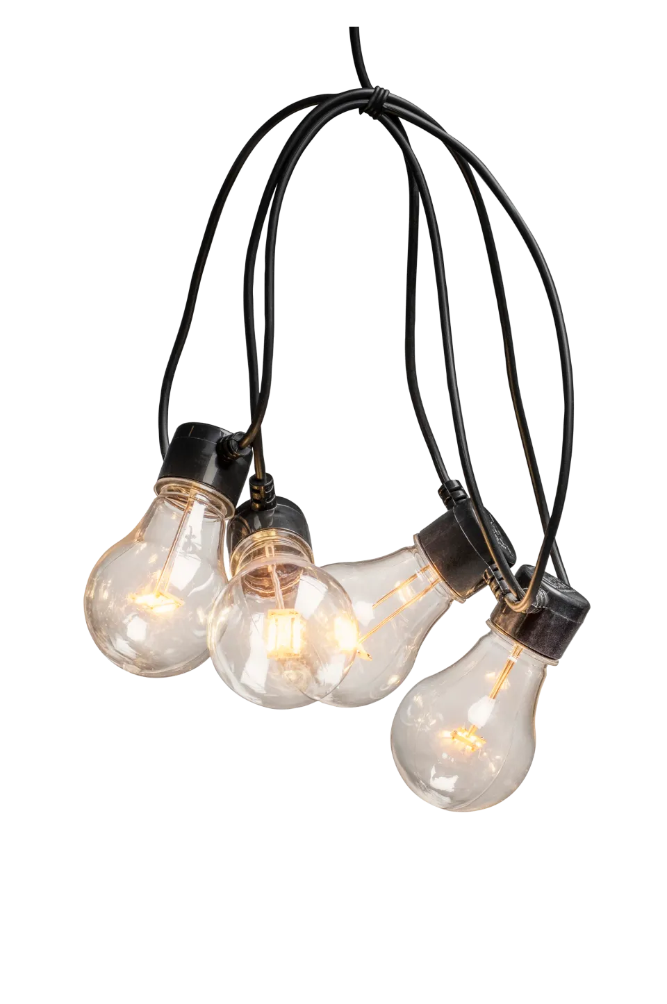 Online Lightset 5 kl. glödlampor, B/O, LED 200cm Ljusslingor