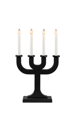 Konstsmide Julbelysning > Ljusstake trä 4 glödlampor
