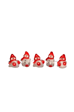 New Slinga Snögubbe LED 5 st Ljusslingor