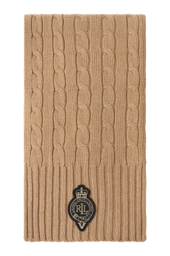 Lauren Ralph Lauren Halsdukar & Scarves > Halsduk Polyester Blend-cable Crest Ptch Scf