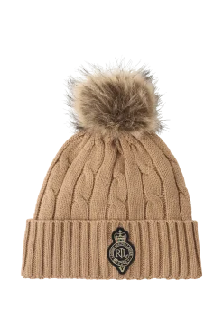Lauren Ralph Lauren Mössor > Mössa Polyester Blend-cable Crest Patch HT