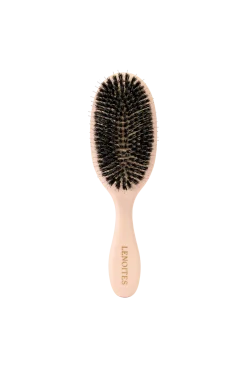 Lenoites Hårborstar > Wild Boar Hair Brush With Cleaning Tool