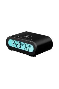 LogiLink Tv, Ljud & Smart Hem > Klockradio med temp/luftfuktighet – USB-C/batteridrift