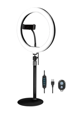 Discount Ring Light for Smartphone Ø 25 cm med bordsstativ Mobiler, Tablet & Tillbehör