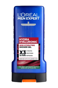 L'Oréal Paris Kroppsvård|Skönhet > Men Expert Hydra Hyaluronic Shower Gel For Normal Skin 300 Ml