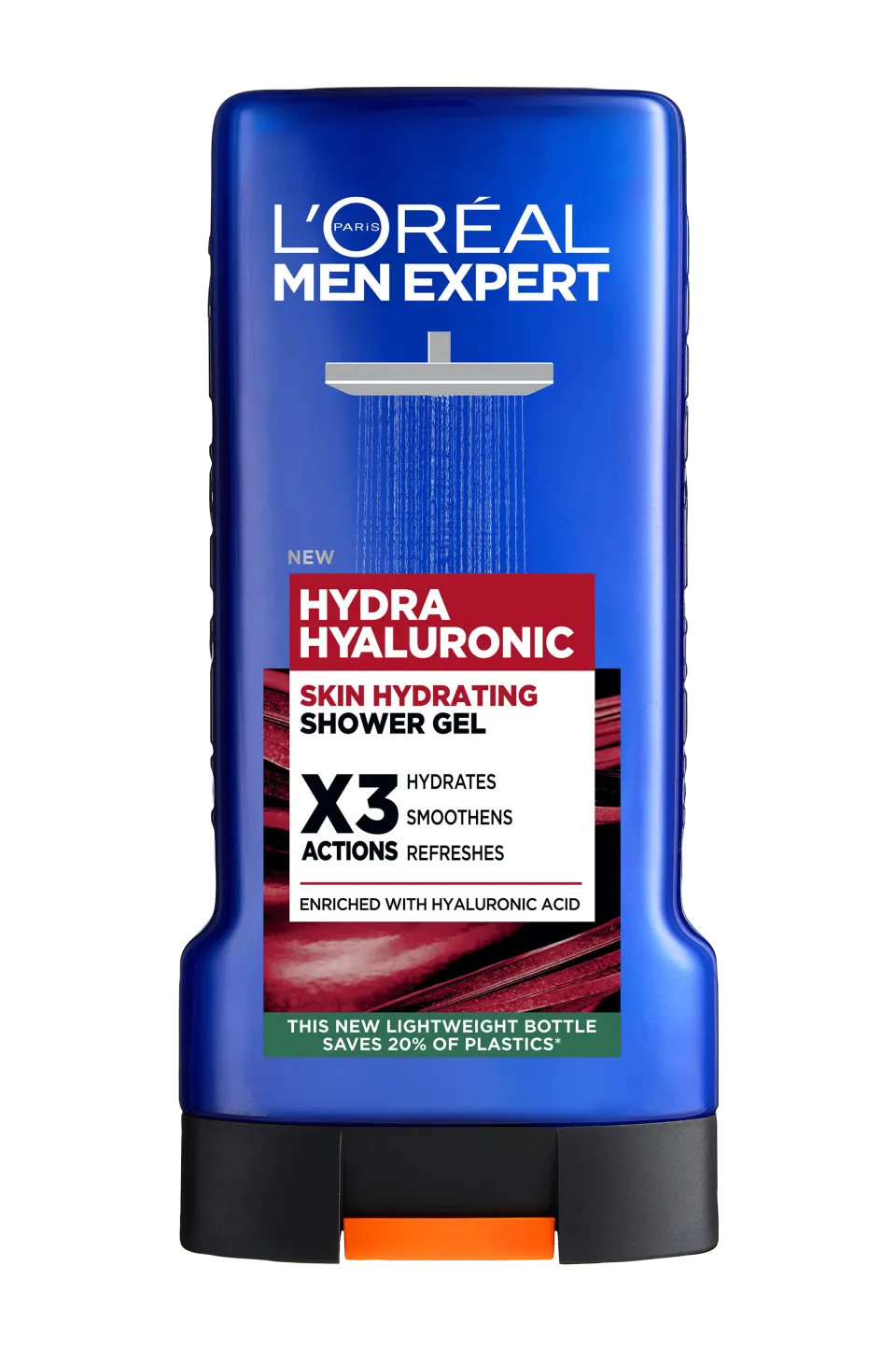 L'Oréal Paris Kroppsvård|Skönhet > Men Expert Hydra Hyaluronic Shower Gel For Normal Skin 300 Ml