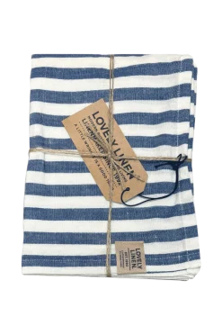 Lovely Linen Kökstextilier > Kökshandduk Misty i tvättat linne