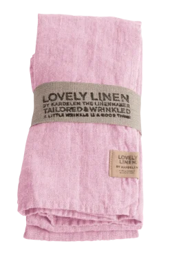 Outlet Servett Lovely i tvättat lin, 4-pack Bordstextilier