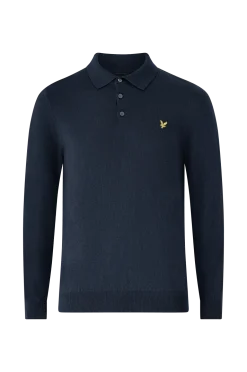 Lyle & Scott Tröjor > Pootröja Cotton erino ong eeve Knitted Poo