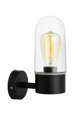 Best Vägglampa ZEN, svart metall Badrumsbelysning