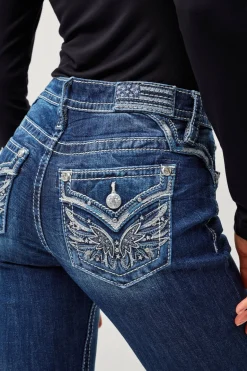 Miss Me Jeans > Jeans Angel Ever After Bootcut Jeans