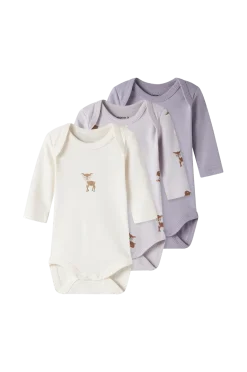 Name it Bodies > baby Body Nbfbody Ls Deer Noo 3-pack