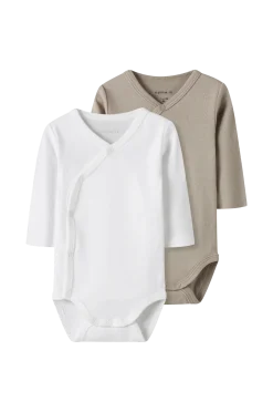 Name it Bodies > baby Body Nbnbody Ls Wrap Solid 2-pack