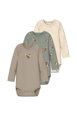 Name it Bodies > baby Bodys nbmBody LS Fox 3-pack