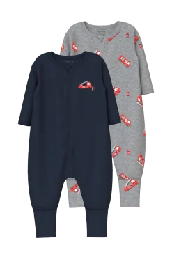 Online baby Pyjamasoverall nbmNightsuit Zip FF Firetruck NO 2-pack Sovkläder & Myskläder