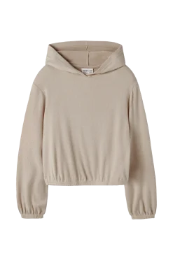 Huvtröja Nkfkathlon Ls Sh Top Wh Sweatshirts & Hoodies