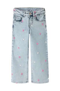 New Jeans nmfRose Wide Emb 2633-fr Jeans