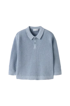Hot Tröja nmmFikal LS Loose Knit Polo Tröjor & Koftor
