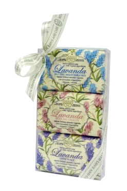 Nesti Dante Presentaskar|Kroppsvård > Giftbox Lavanda 3 x 150 g