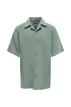 Clearance JUNIOR Resortskjorta osjKyle 0 SS Shirt Wvn Skjortor