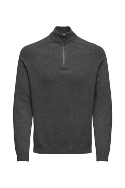 ONLY & SONS Tröjor > Tröja onEdward Reg 7 Woo Haf Zip Knit