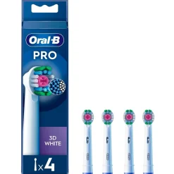 Clearance Borsthuvuden 3D White 4-pack Tandvård