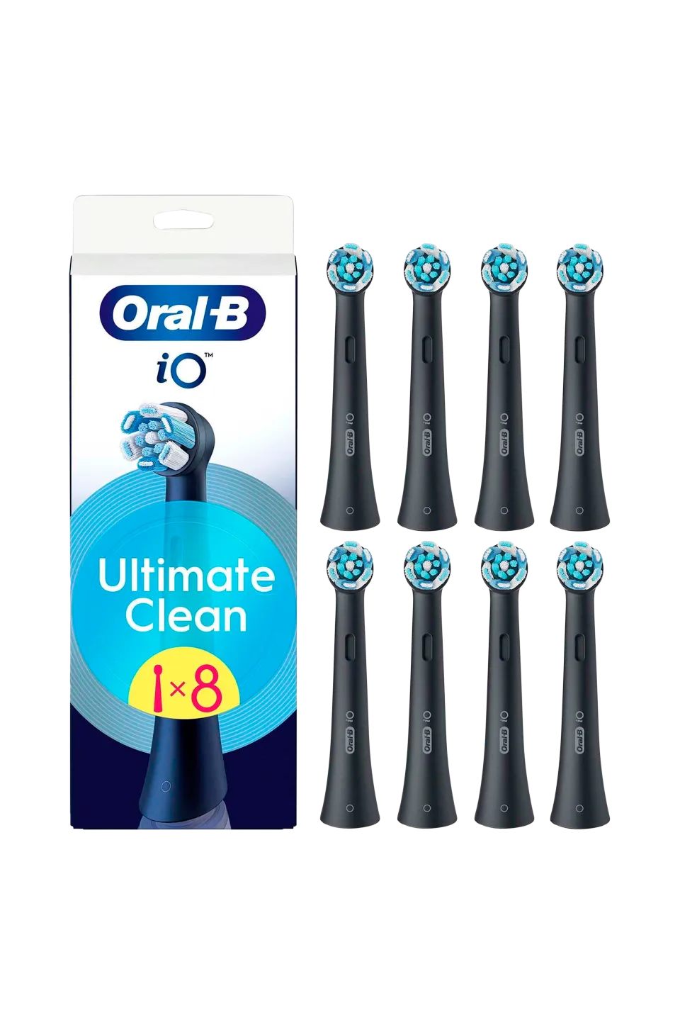 Oral B Tandvård > Borsthuvud iO Ultimate Clean Black 8-pack