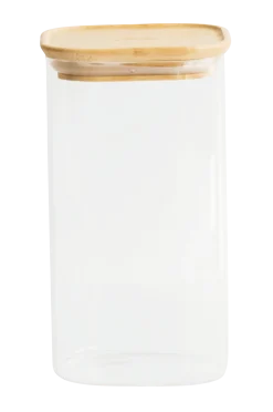 Pebbly Köksförvaring > Fyrkantiga burkar med bambulock 1400 ml