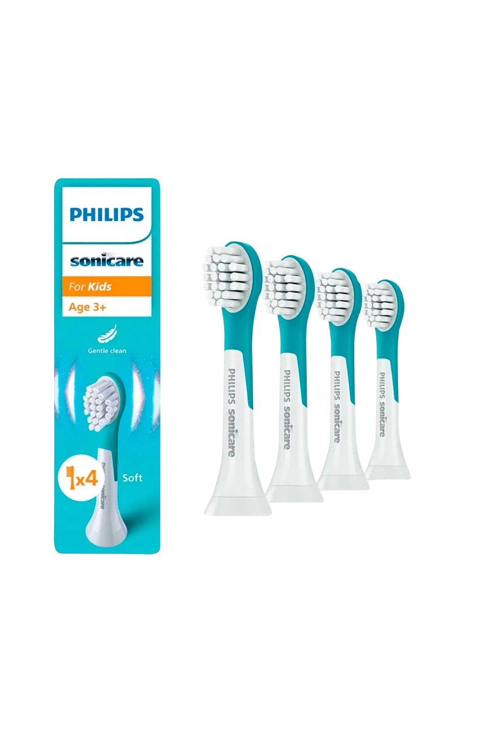 Philips Tandvård > Borsthuvud Sonicare HX6034/90 för barn 4-pack