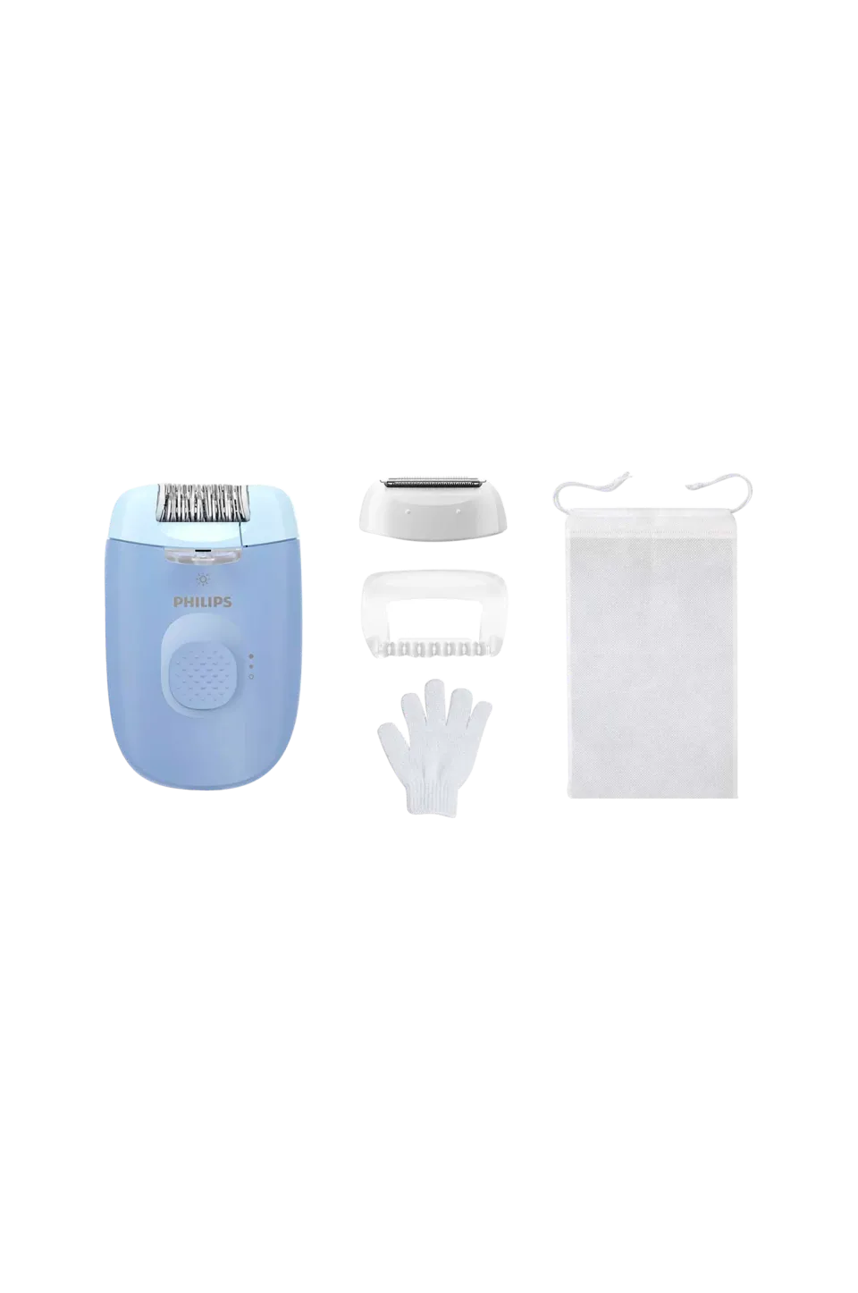 Philips Hårborttagning > Epilator med sladd +4 tillbehör BRE247/00