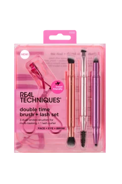 Real Techniques Sminkborstar > Double Time Retractable Brush Set
