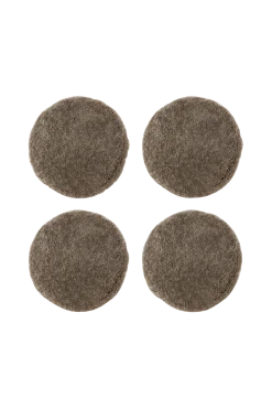 Outlet Fårskinn Cushion Round Curly 4-pack Möbeltextilier