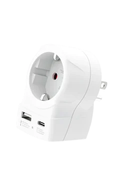Outlet Reseadapter USB-A/USB-C 20W Mobiler, Tablet & Tillbehör