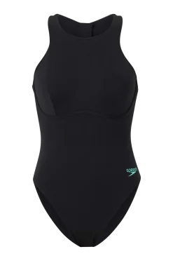 Discount Baddräkt Womens Racer Zip Swimsuit with Built in Swim Bra Badkläder|Badkläder