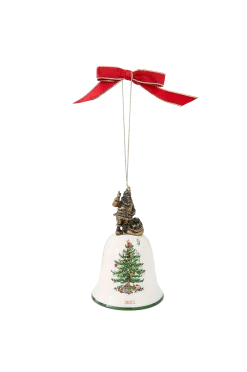 Discount Ornament Christmas Tree Santa Bell Julpynt